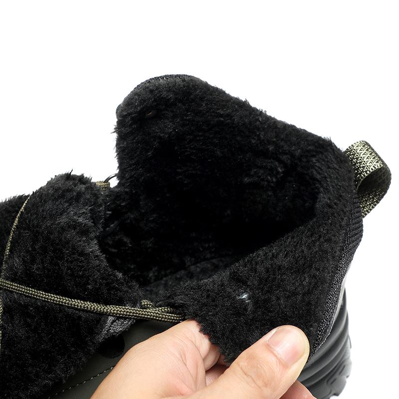 Мужские зимние ботинки, высокие непромокаемые кроссовки, теплые плюшевые альпинистские ботинки, плюшевая многофункциональная обувь для отдыха для альпинизма