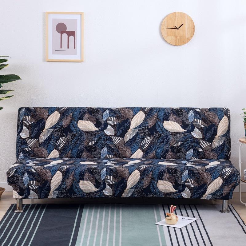 Чехол для футона с цветочным принтом, эластичный чехол для дивана-футона без подлокотников, мягкий чехол для футона с эластичным дном, защитные чехлы для мебели для дивана-кровати, которые можно стирать