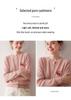 Soft, Skin-Friendly 100% Cashmere Knit Round Neck Cardigan, Single-Breasted Jacquard Commuter Top