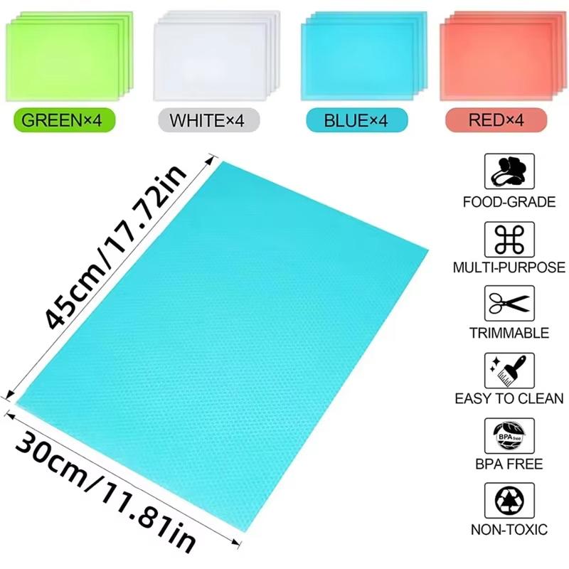 Washable EVA Waterproof Refrigerator Liner Matmold Proof Kitchen Matoil Proof Cabinet Drawer Matinsulated Refrigerator Mat