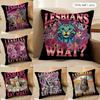Funny Lgbtq eat what Cushion Cover Soft Plush Fabric DoubleSided Printed Cushion Covers for All Seasons Modern Home Decor