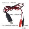 USB-кабель питания 1,5 В для часов, термометра, светодиодных игрушек и других устройств, 2 м