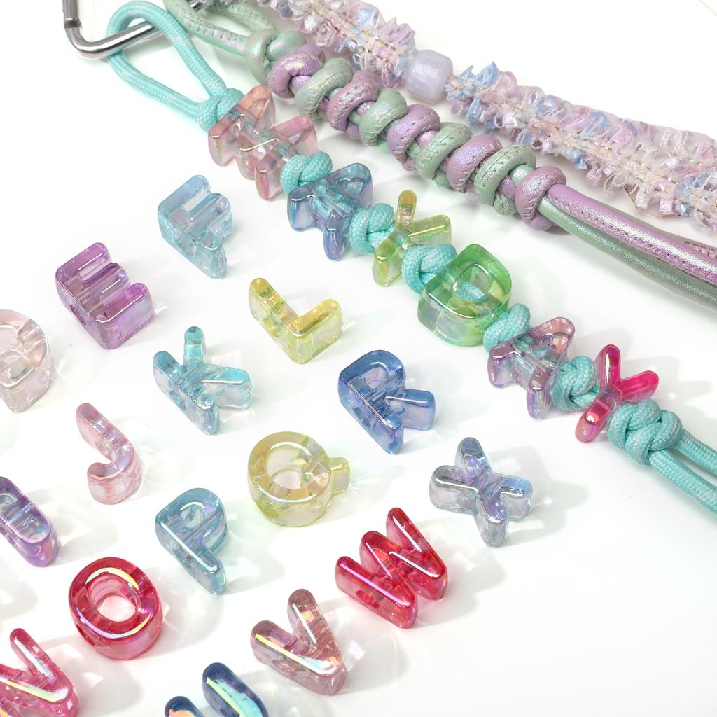 5 шт. Акриловые бусины Радуга Солнечный свет Бусина с буквой Для DIY Ожерелья Браслета Серег Изготовления Ювелирных Изделий Аксессуары для Рукоделия