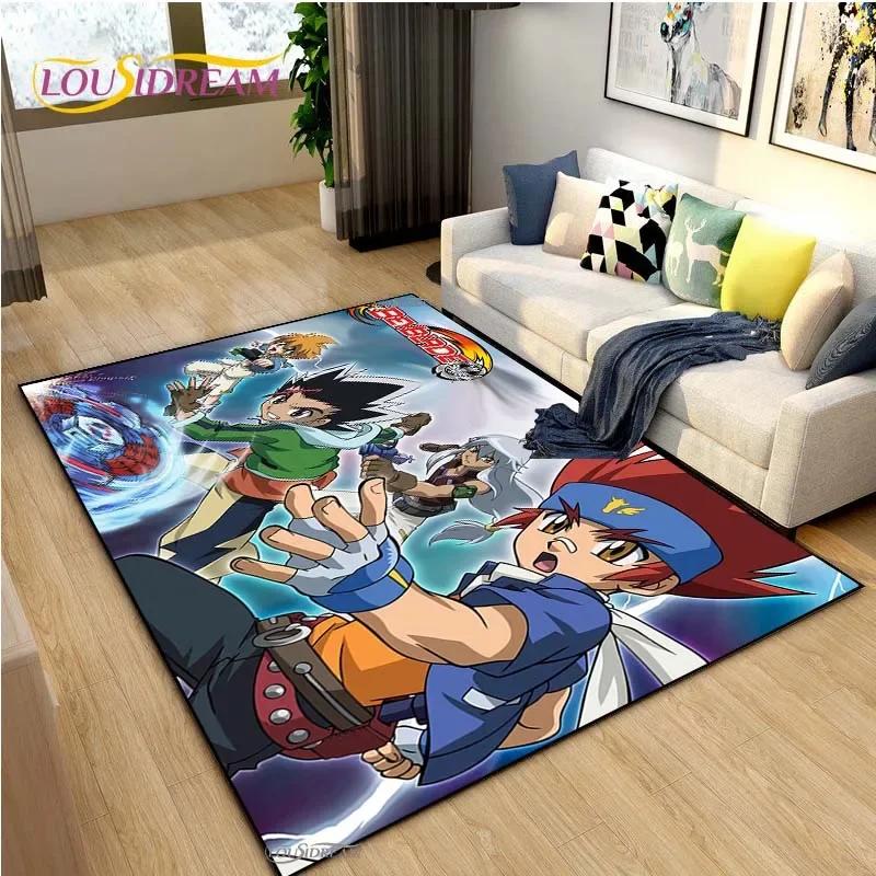 Beyblade Cartoon Anime Carpet for Living Room Bedroom Coffee Table Yoga Area Rug Kitchen Unslip Floor Mat Alfombra Birthday gift