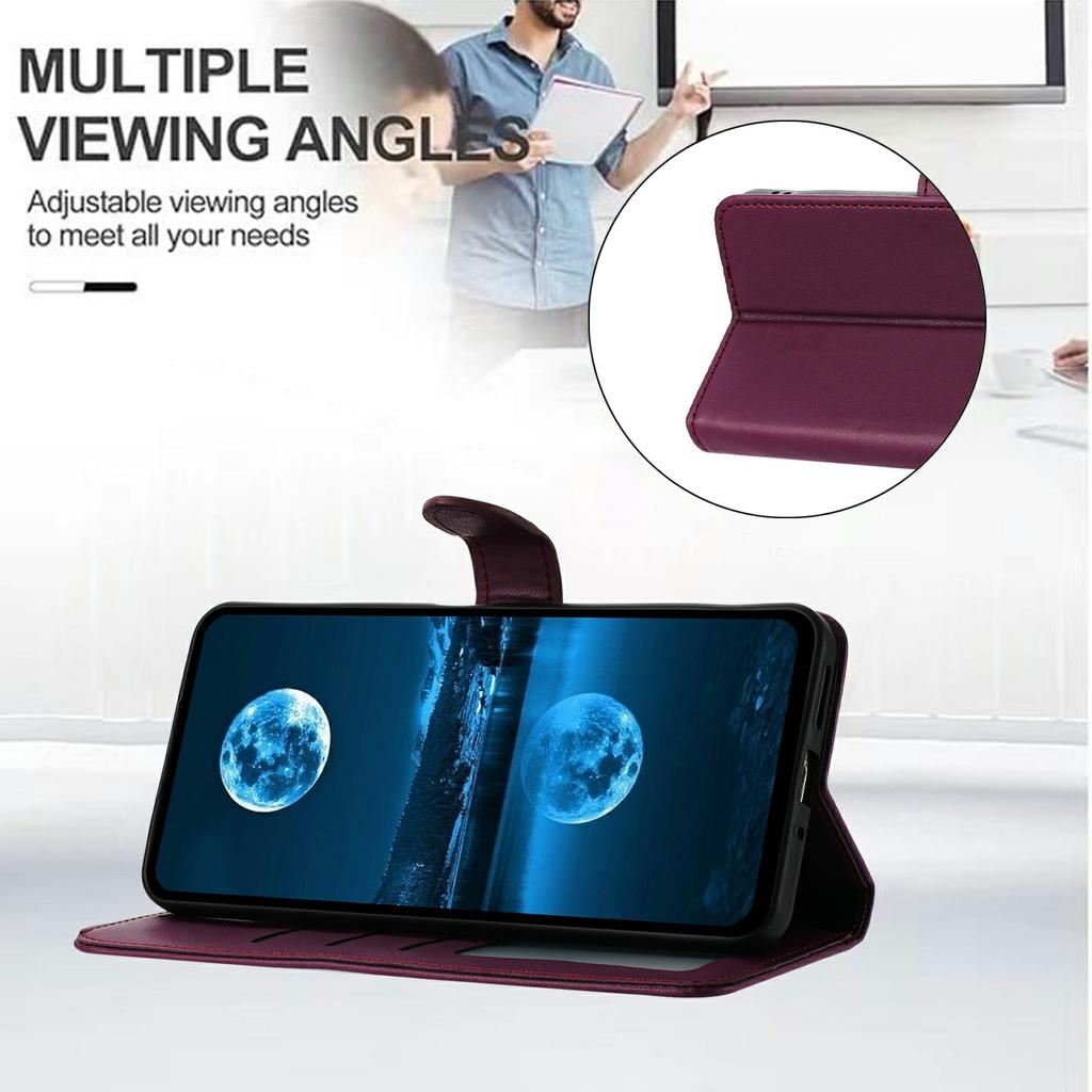 For Samsung Galaxy A06 4G Wallet Phone Case Leather Stand Cover with Strap