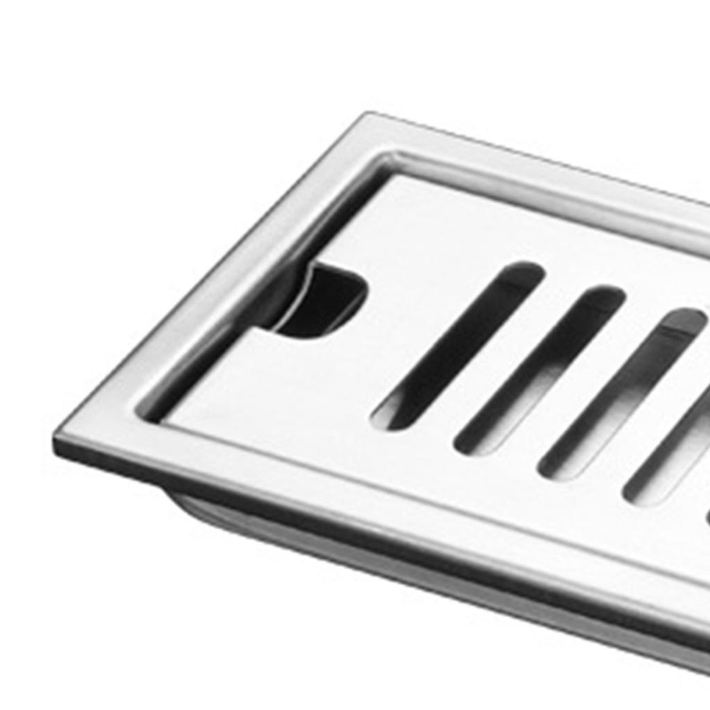 Длинный сливной слив из нержавеющей стали с большим дезодорирующим фильтром для душевой комнаты отеля