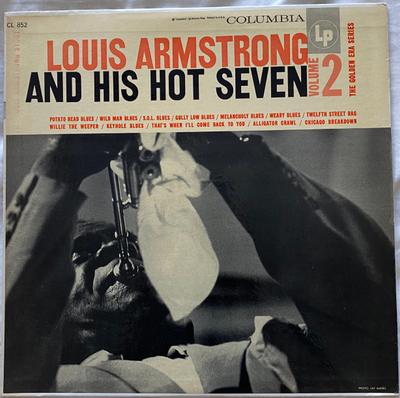 LP Пластинка ЛУИС АРМСТРОНГ И ЕГО HOT SEVEN - История Луи Армстронга - Том CL852 Columbia US Джаз Б/У