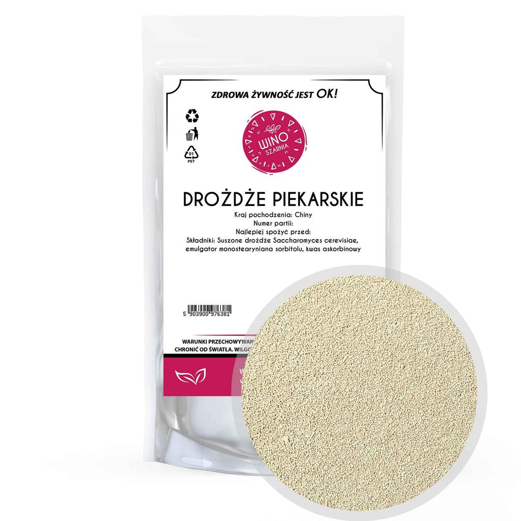 Suszone drożdże piekarskie 100g chleb mąka