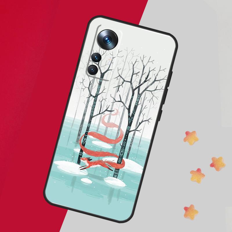 Зимние лисы лисы для POCO X5 X3 Pro M5 M5s F4 X4 F3 F5 чехол для Xiaomi 13 13T Pro 12 Lite 12X 11T 12T 14 Pro