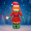 5,9 футов Надувные украшения Милая девочка-эльф Леденец Светодиодная подсветка Рождественское украшение Дом Рождественские праздничные подарки Игрушка Рождественский декор для двора
