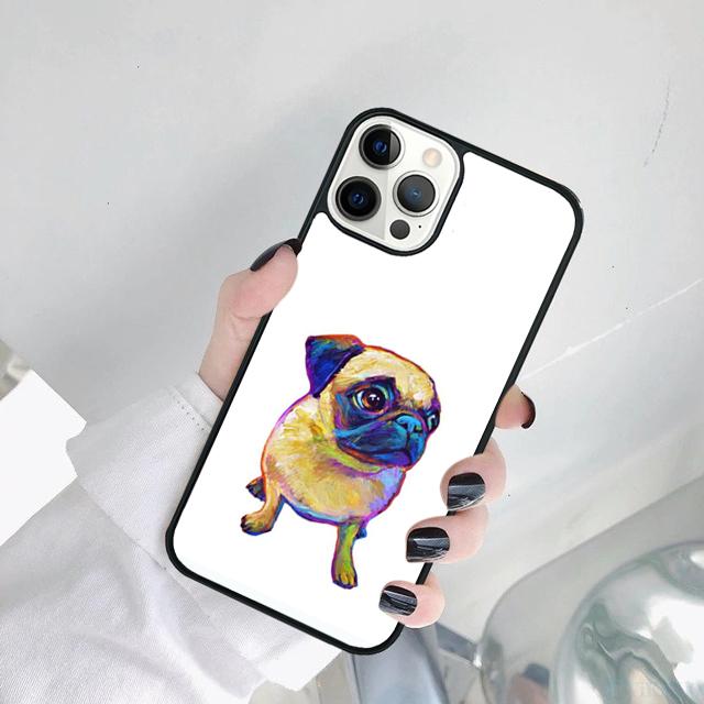 МИНУЛАЯ ЩЕНЯЧЬЯ СОБАКА МОПС Чехол для телефона Для iPhone 17 Air 16 15 14 SE 2020 11 12 13 Pro MAX Plus