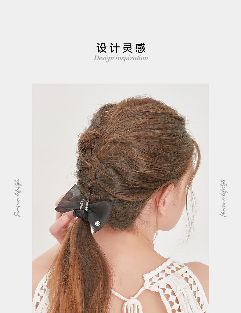 ELLE headwear, hair accessories for women, high-end feel, headband, high elasticity, new temperament, diamond jewelry, bow, adult headband