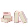 Flip Lid Engagement Ring Case Velvet Jewelry Packaging Small Book Shape Ring Box  Gift Box