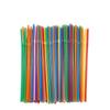 100 шт. разноцветные пластиковые трубочки для кухни, одноразовые трубочки для коктейлей, свадебные аксессуары для вечеринок