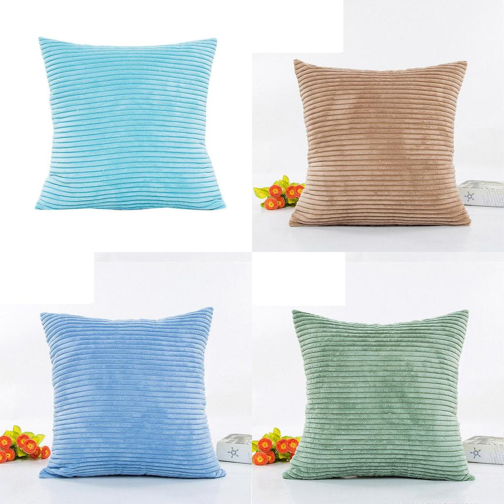 Cozy Supersoft Striped Corduroy Cushion Cover For Your Stylish Sofa