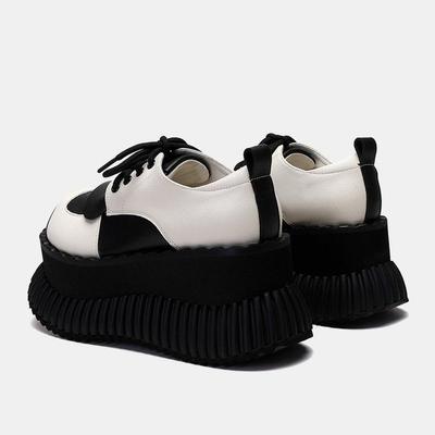 Новые женские лоферы, классические черные женские туфли-лодочки на платформе на массивном каблуке, женские туфли Мэри Джейн Дерби Лолита, милые студенческие туфли с круглым носком