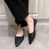 2024 Весна и лето Новые мягкие кожаные туфли на плоской подошве Простые туфли Женские туфли с острым носком Большие размеры Женская мода Zapatos