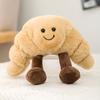 Simulation Bread Croissant Baguette Pillow Soft Toast Bread Plush Stuffed Toy Lumbar Back Hug Nap Cushion Long