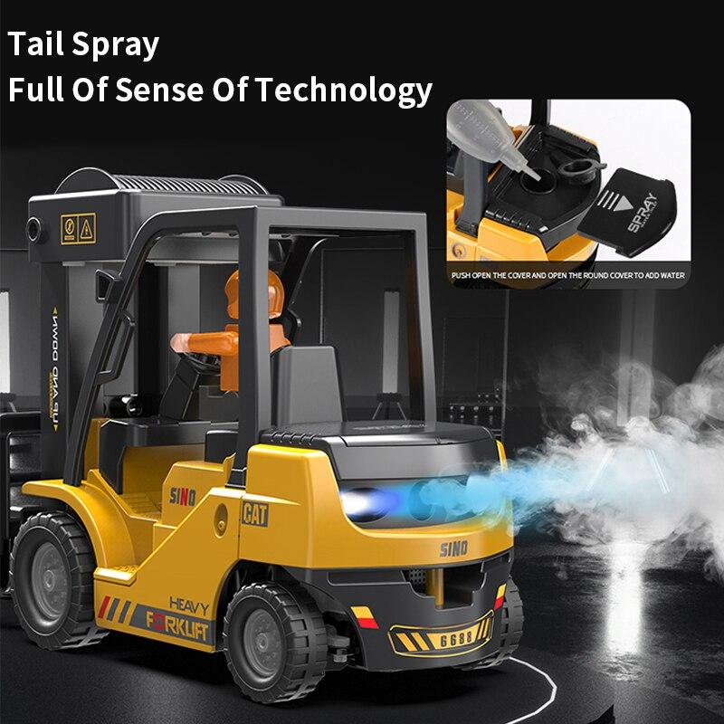 Кран с дистанционным управлением. 12-канальный 2,4 ГГц полнофункциональный погрузчик с дистанционным управлением со светом и звуком. Игрушка-конструктор с дистанционным управлением