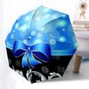1pc Christmas, Winter, Snowflakes Umbrella with Plastic Handle,Compact & Stylish,Suitable for All Seasons YS331010