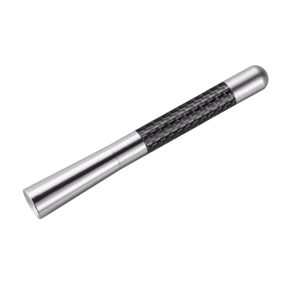 Автомобильная антенна из алюминиевого сплава, 12 см, универсальная радиоприемник из углеродного волокна, FM-антенна