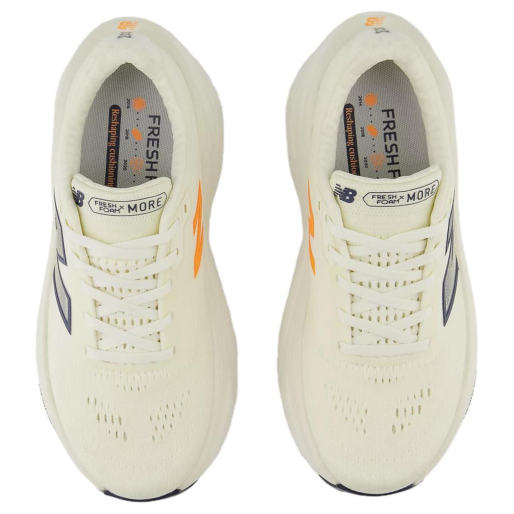 New Balance Fresh Foam X More V5 Амортизация Низкий профиль Повседневные Городские Для поездок на работу Беговые кроссовки Женские Цвет экрю WMORCF5