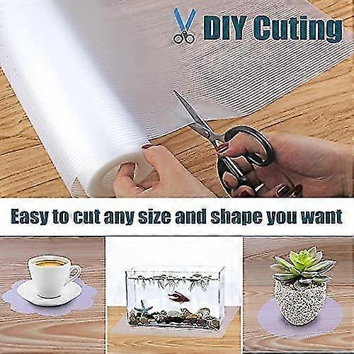 Shelf Liner, Non-slip Cabinet Liner, Washable Oil-proof For Kitchen Cabinet, Shelves, Refrigerator, Storage, Desks, 12 Inches X 20 Ft, Non Adhesive Dr