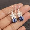 Sodalite Handmade Gemstone Earrings, 925 Solid Sterling Silver Earrings Antique Jewelry, Earrings For Engagement Gift