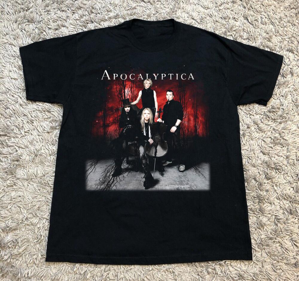 НОВИНКА Apocalyptica О, Святая Ночь Черная Все Размеры Футболка AR930 Унисекс Футболка