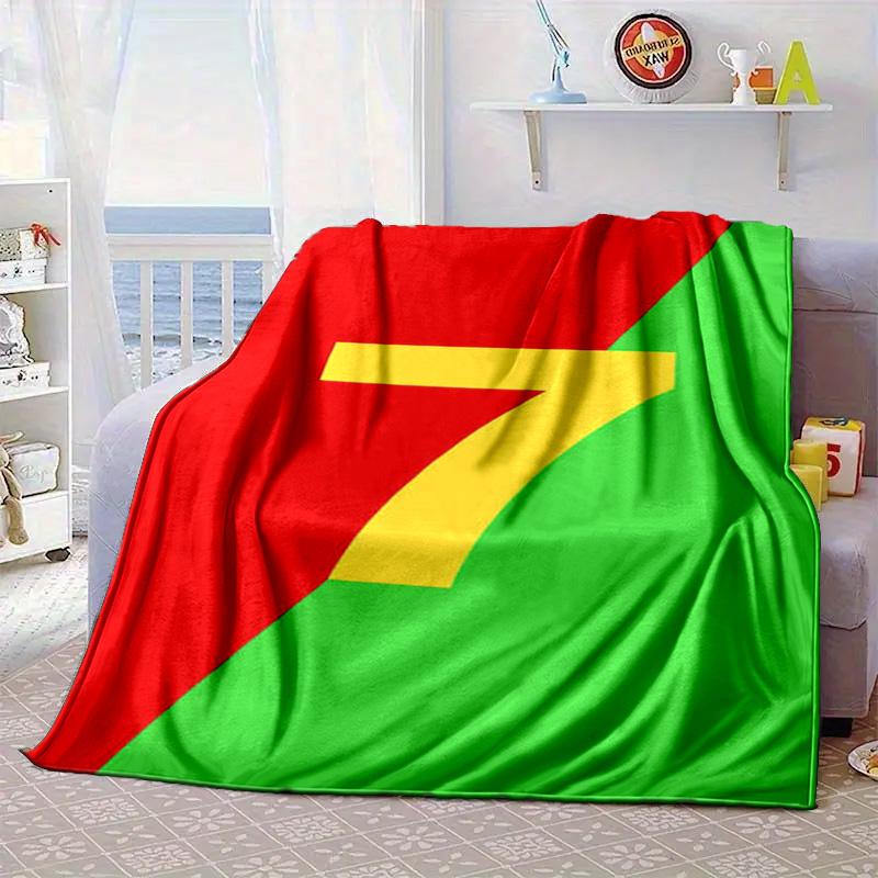 Ronaldo's Number Seven Portable Blanket/Soft Blanket Bedding Blanket Suitable for Travel Camping Living Rooms Offices Sofas Fan Gifts