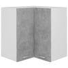 VidaXL Corner Wall Cabinet Concrete Grey Engineered Wood 806394