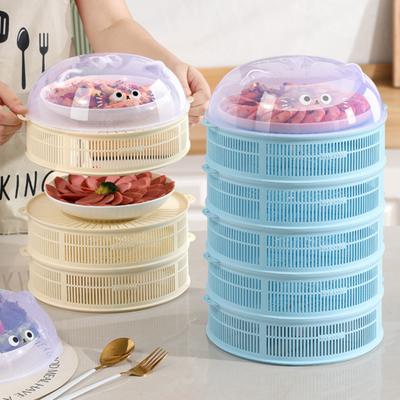 Складная сетчатая крышка для еды с крышкой, многофункциональный купол для овощей, пельменей, морепродуктов, мяса, экономичная кухонная принадлежность