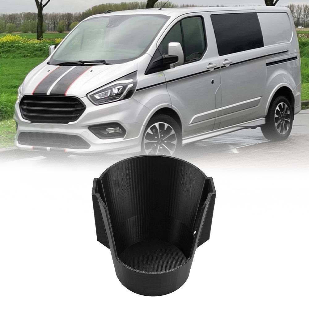 2-IN-1 Phone Bracket Plastic Cup Holder For Ford Transit Custom 2013+