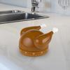 Minuteur Mécanique - Dinde - Marron - 60 Minutes - 6,3 x 5,1 cm - Plastique