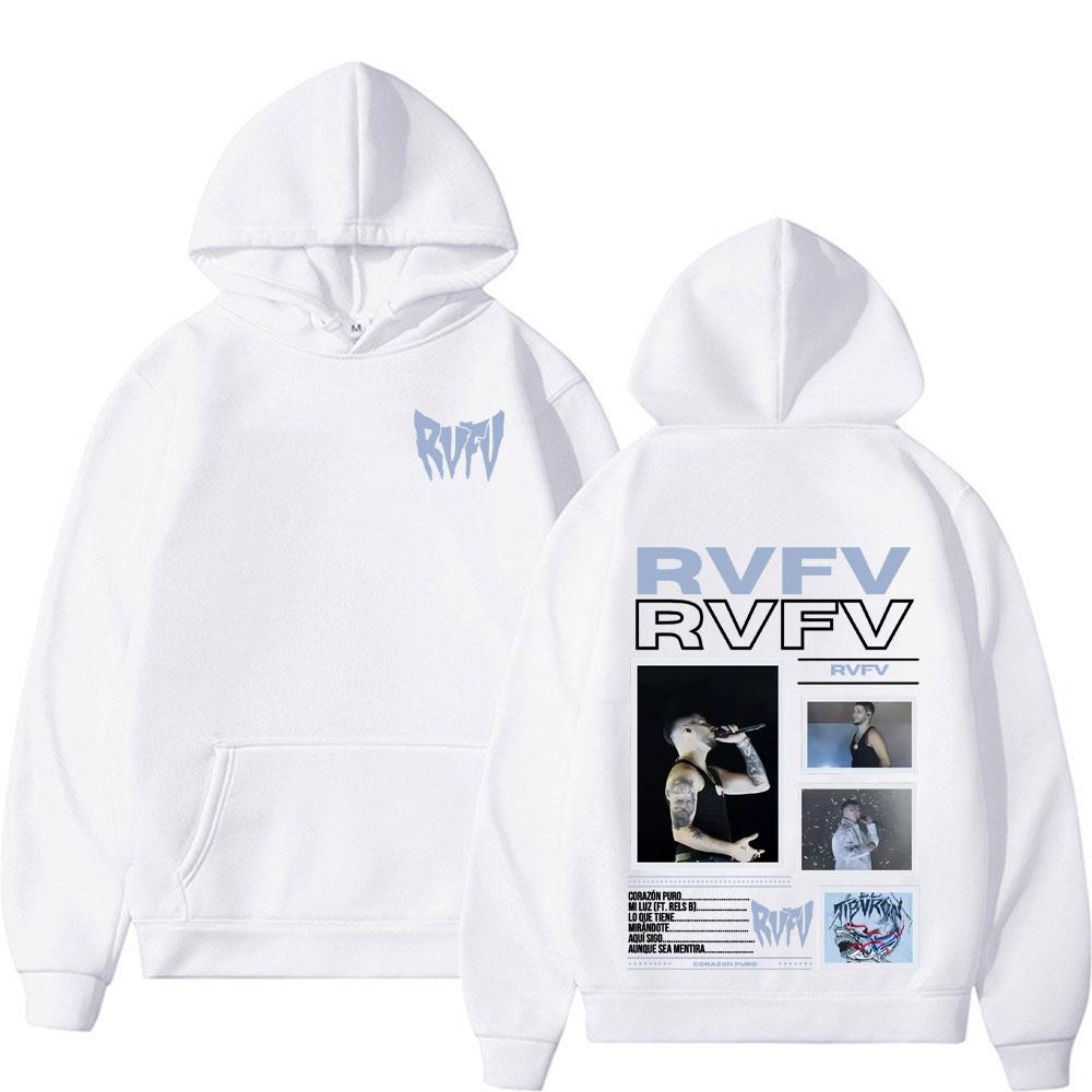 Rapper RVFV Eltiburón Tour 2025 Graphic Hoodies Male Fashion Fleece Retro Hip Hop Pop Music Sweatshirt Men Women Casual Pullover