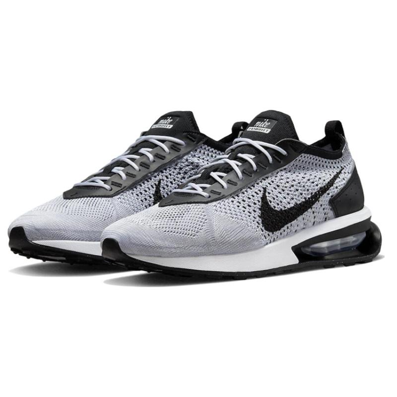 Nike Кроссовки Air Max Flyknit Racer Pure Platinum Black Повседневная обувь DJ6106-002