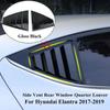 Для Hyundai Elantra 2017- Пластик ABS Задняя боковая накладка на стекло (жалюзи) Боковой воздухозаборник Накладка Автомобильные клейкие аксессуары