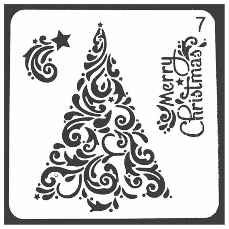 Полезный альбом, кружевная линейка, рождественское ремесло, практический шаблон для рисования, рисунок, полый трафарет «сделай сам»