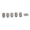6pcs Beard Hair Beads Alloy Elegant and Stylish Vintage Hair Tube Beads for Women Men