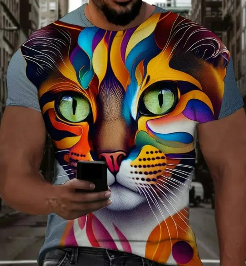 Футболка размера XXS-6XL Plus для мужчин, забавная одежда с принтом поцелуя обезьяны и губ, футболка с принтом 3D гориллы, унисекс, короткий рукав, топы, футболка