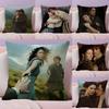 Чехол на подушку из фильма Outlander Натуральный льняной наволочка Двусторонняя печать Декоративная наволочка для дивана Домашний декор Подарок