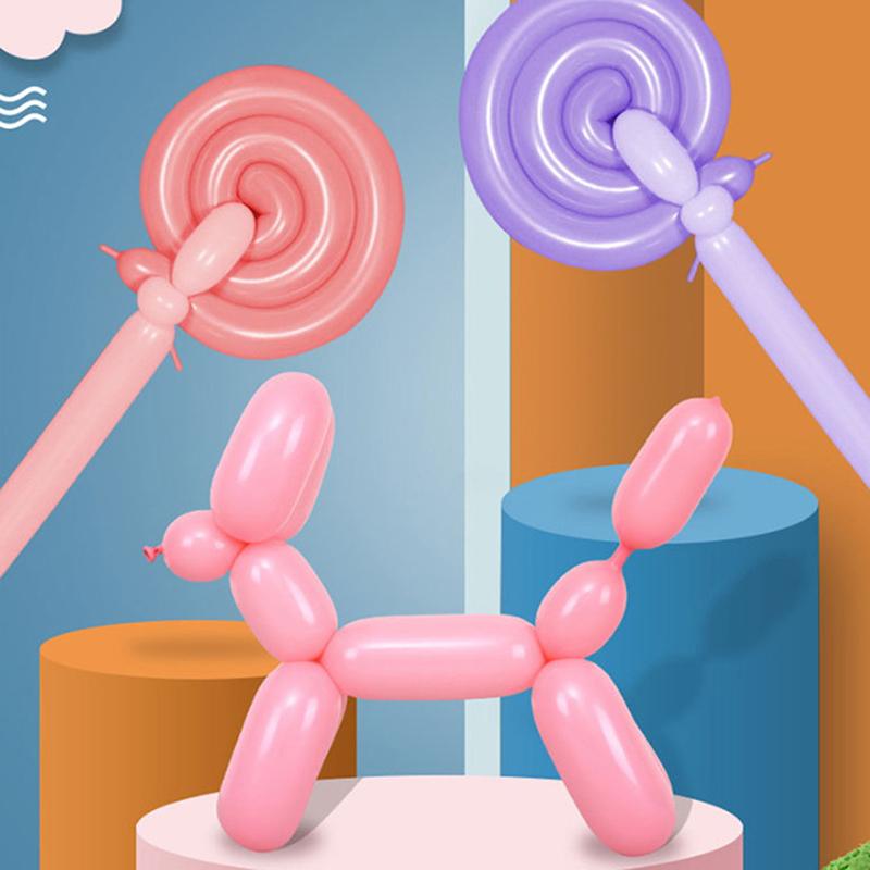 100/200 шт. Длинные латексные шары Детская игрушка для DIY Плетеный дизайн шара Милый мультяшный цвет Эластичные Детские Мальчики Девочки Подарки на день рождения