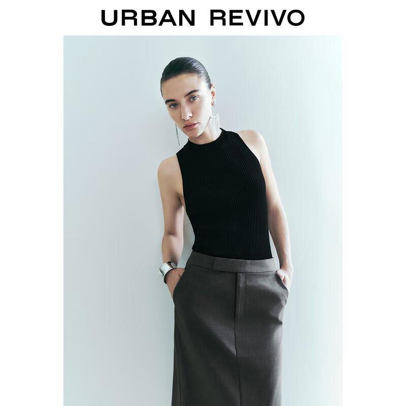 Женский облегающий трикотажный топ без рукавов UR