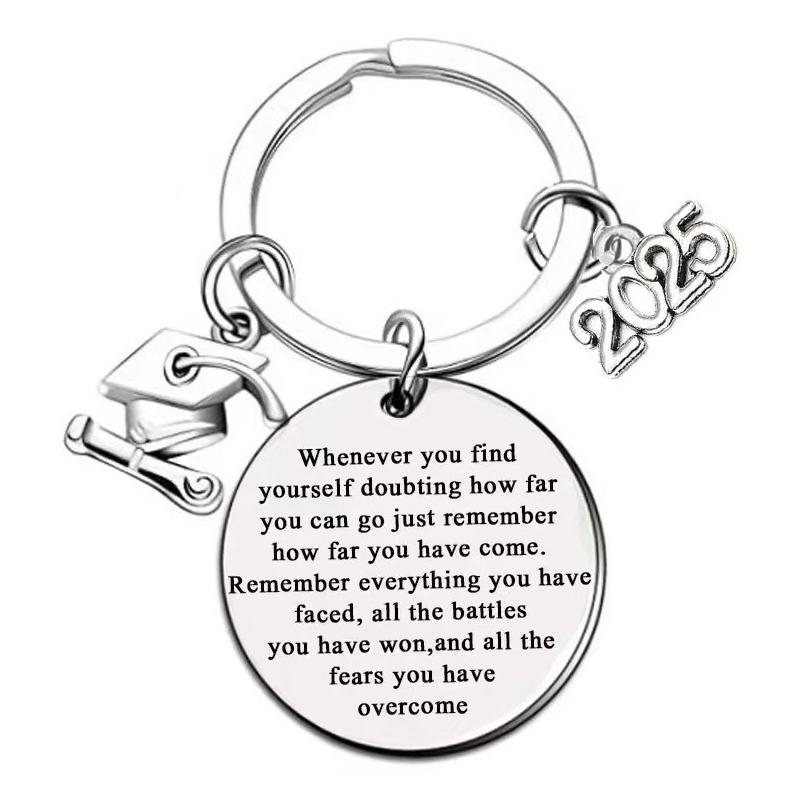 Выпускной брелок 2025 года, вдохновленные подарки для выпускников университетского колледжа, средней школы, сувенир для старшеклассников