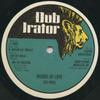 12-дюймовая пластинка JUG HEAD / OSSIE D, STEVIE G - Слова любви; Версия / Просто Будь Ни JL009 Даб Иратор/Бонд 1984 США Регги, Ска и Даб