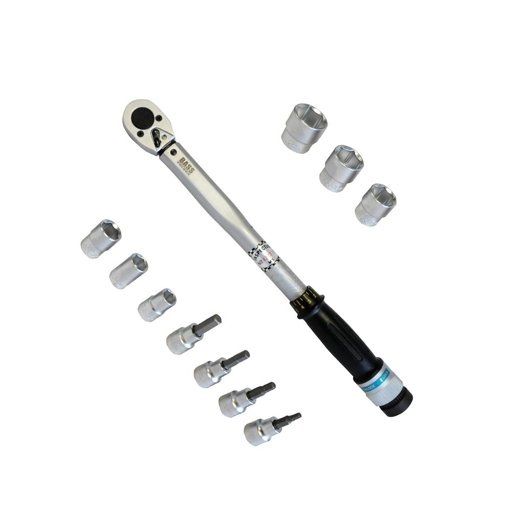 Torque Wrench 3/8"", 20 - 110 Nm + Sockets
