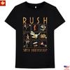 Модная футболка Trending Rush 50-й юбилей R50 Vignettes Классическая футболка рок-группы Ретро Унисекс
