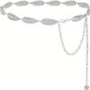 Boho Chic Dress Waist Chain Vintage Body Chain Versatile Metal Leaf Belt  Women's Fashion Accessory