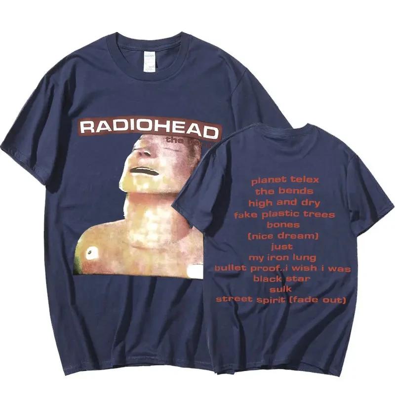 British Classic Rock Band Radiohead Album Poster Graphic Print T-shirt Men Women Streetwear Y2k Harajuku Fashion Casual Oversized Top Summer New Tee