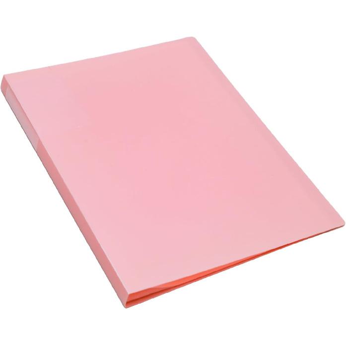 Lilaly 1 Pack Document Organizer Folio, Binder with Plastic Sleeves Presentation Folders, Plastic Sheet Protectors 30 Pockets(Pink)